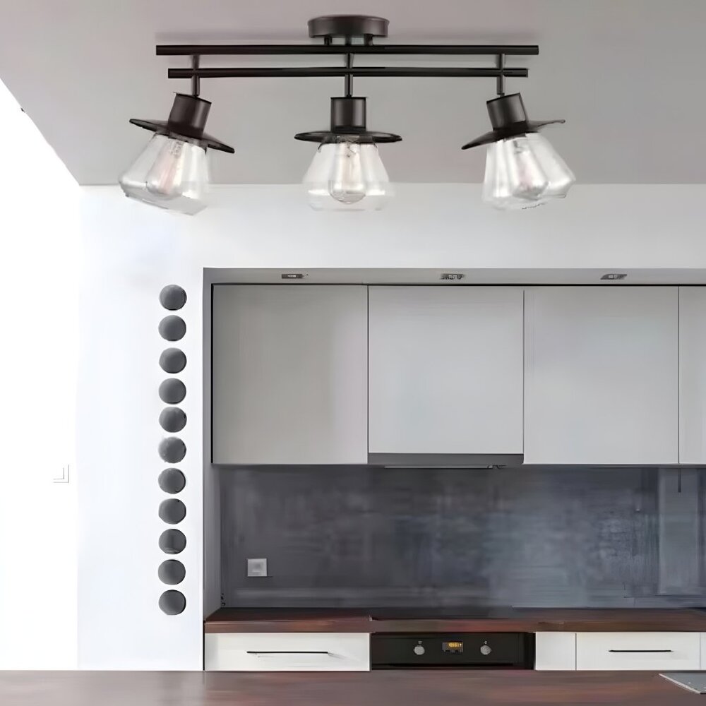 NEW Hampton Bay Redfield 3-Light Directional Track Fixture, Dark Bronze Finish